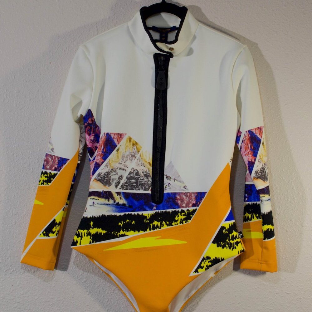 Louis Vuitton One Piece Swimsuit Long Sleeve